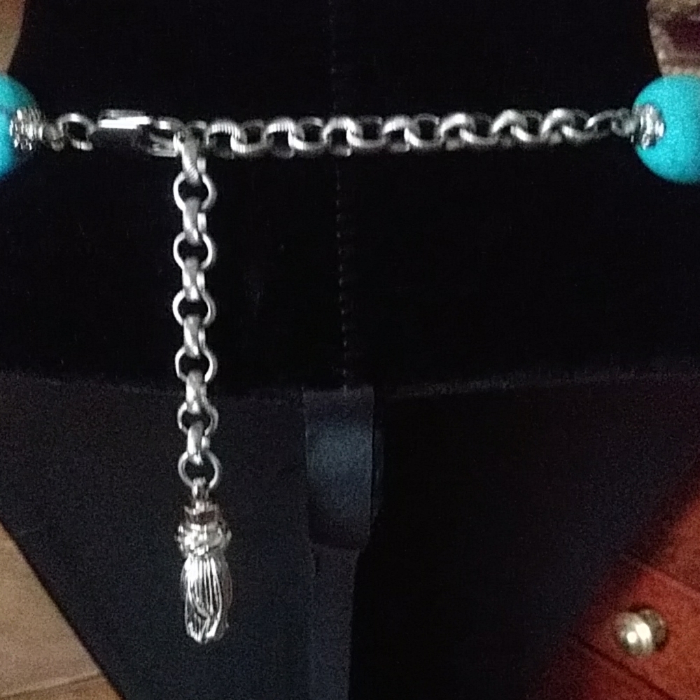 Turquoise COMPOSIT Necklace - Picture 3 of 5